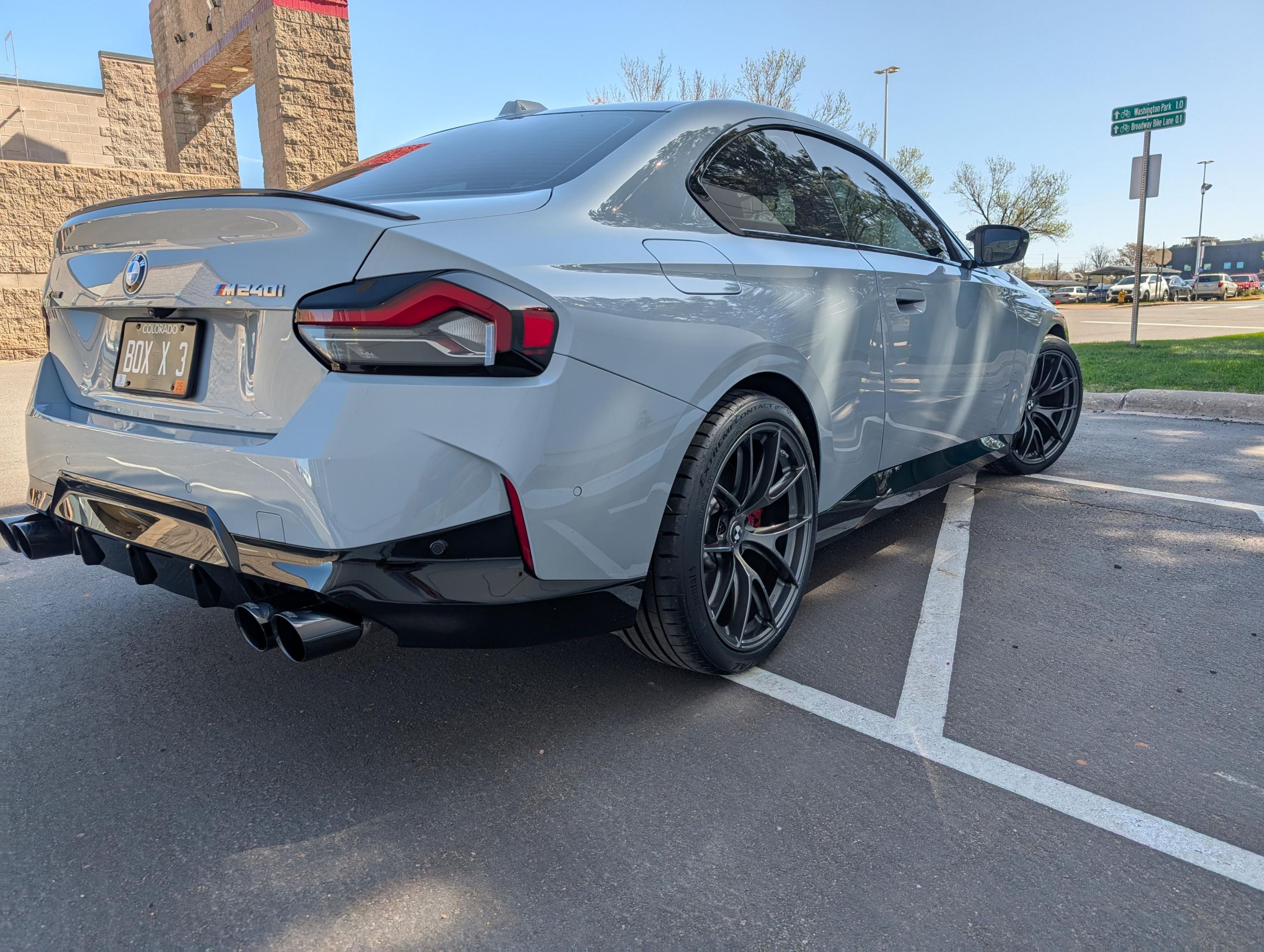 Grey BMW G42 2 Series with 19" VS-5RS Apex wheels in Anthracite