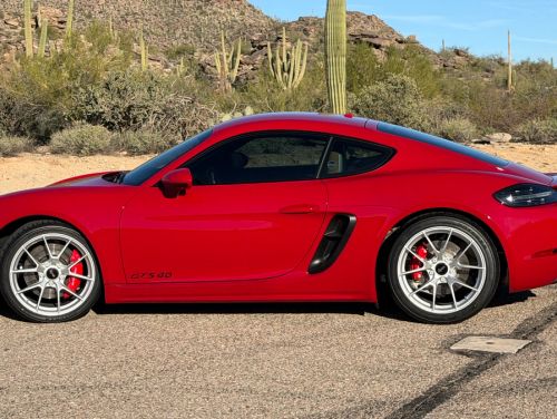 Red Porsche Cayman - VS-5RS in Race Silver