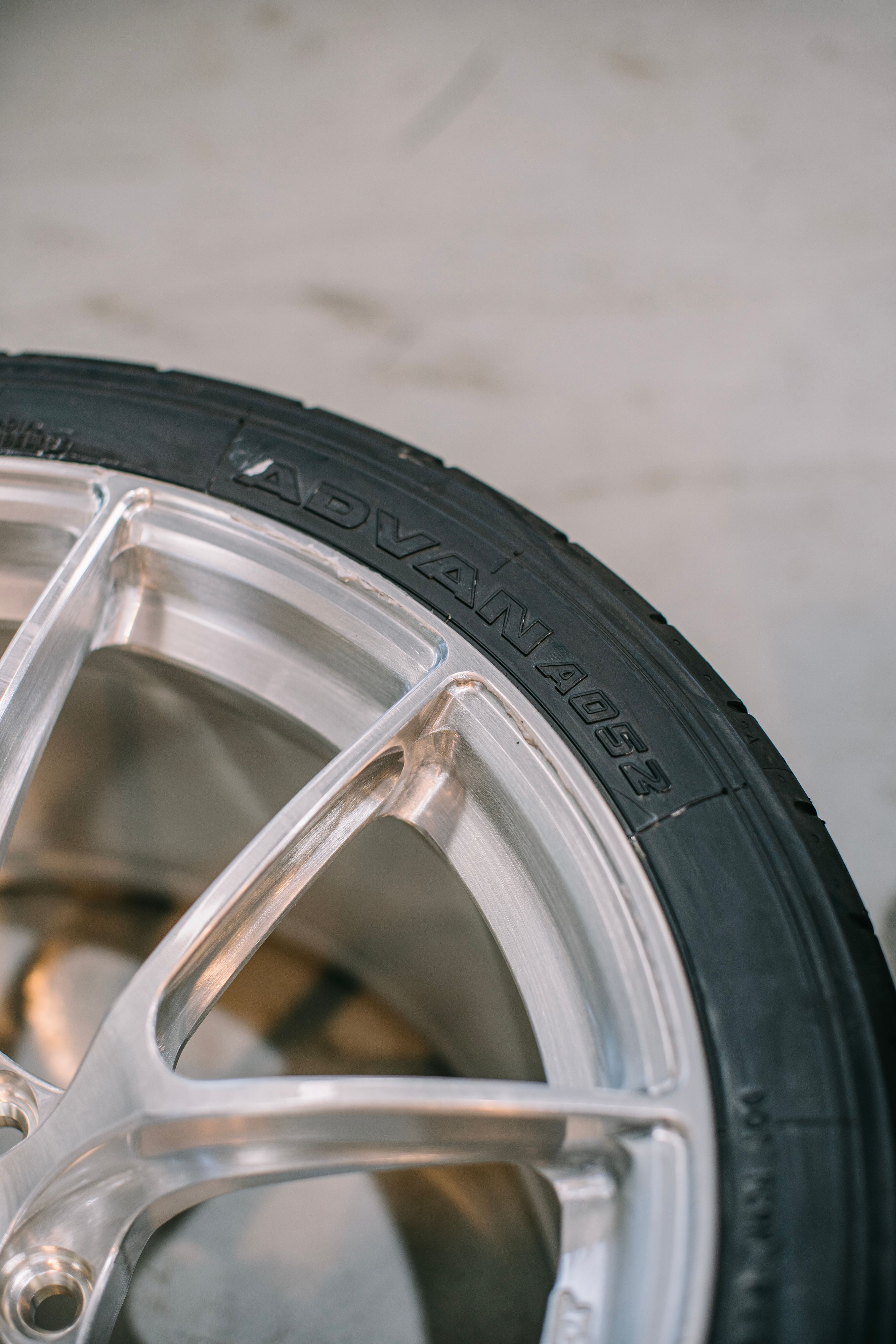 Green BMW G80 M3 with 19" VS-5RS Apex wheels in Brushed Clear