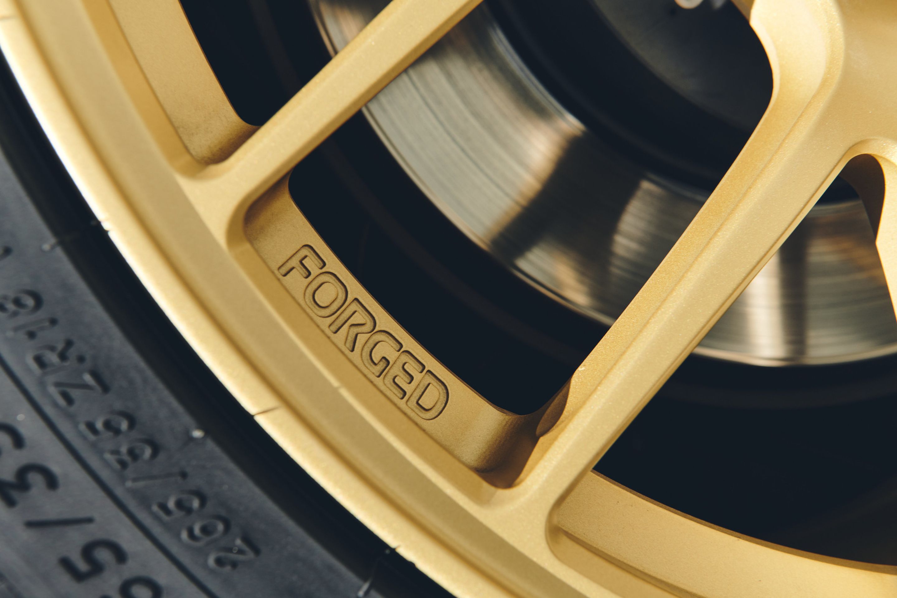 Blue Subaru ZC6 / Gen 1 BRZ with 17" EC-7R Apex wheels in Satin Gold