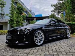 Black BMW 4 Series - VS-5RS in Brushed Clear