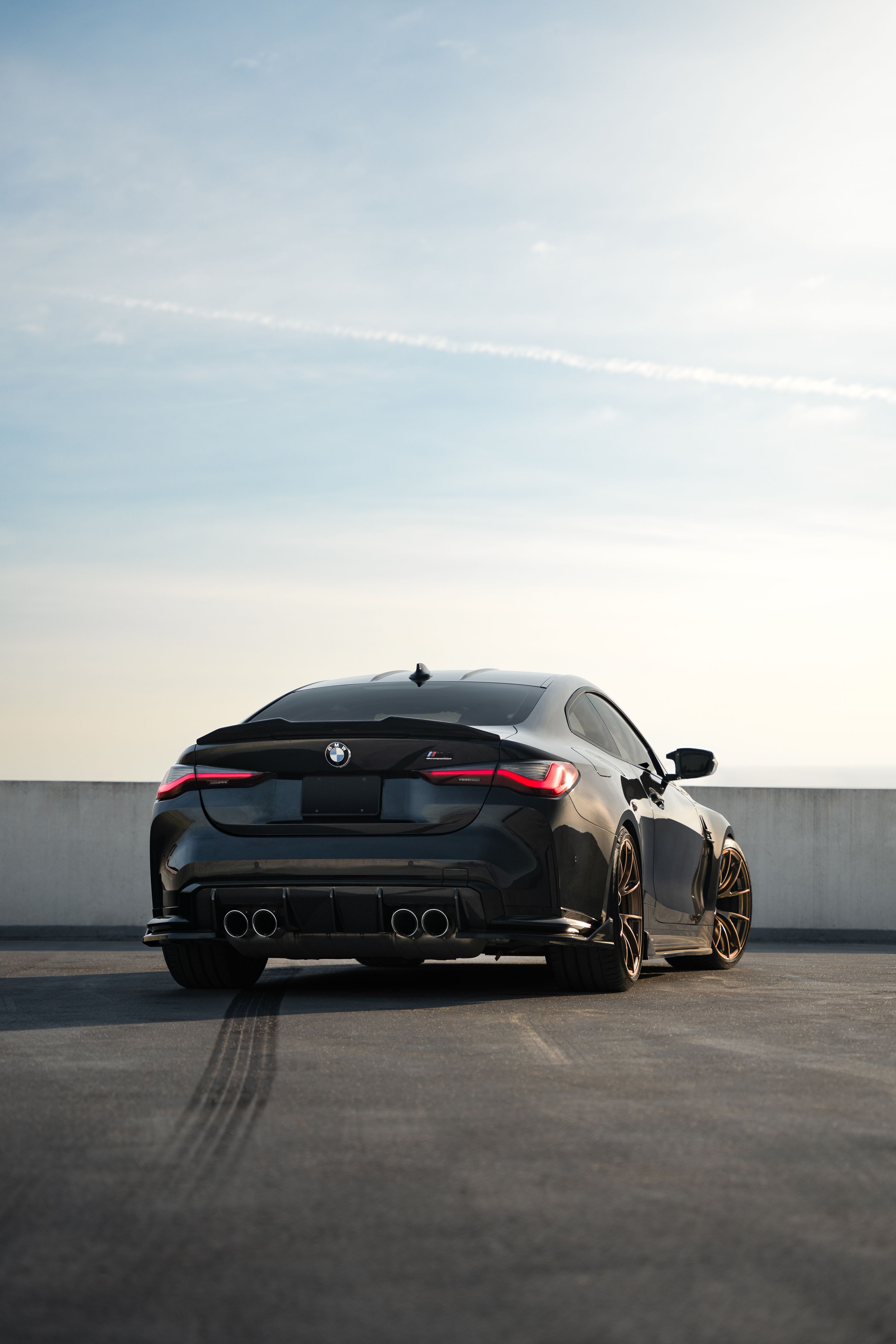 Black BMW G82 Coupe M4 with 20" VS-5RS Apex wheels in Satin Bronze