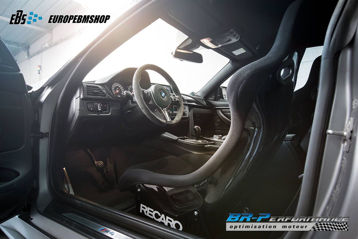 Grey BMW F82 Coupe M4 with 19" ARC-8 Apex wheels in Satin Black