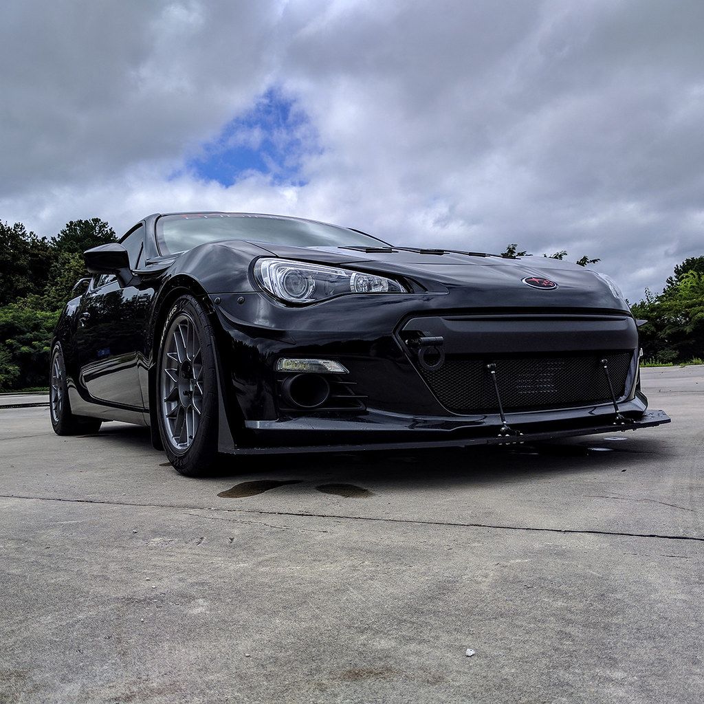 Black Subaru ZC6 / Gen 1 BRZ with 17" ARC-8 Apex wheels in Anthracite
