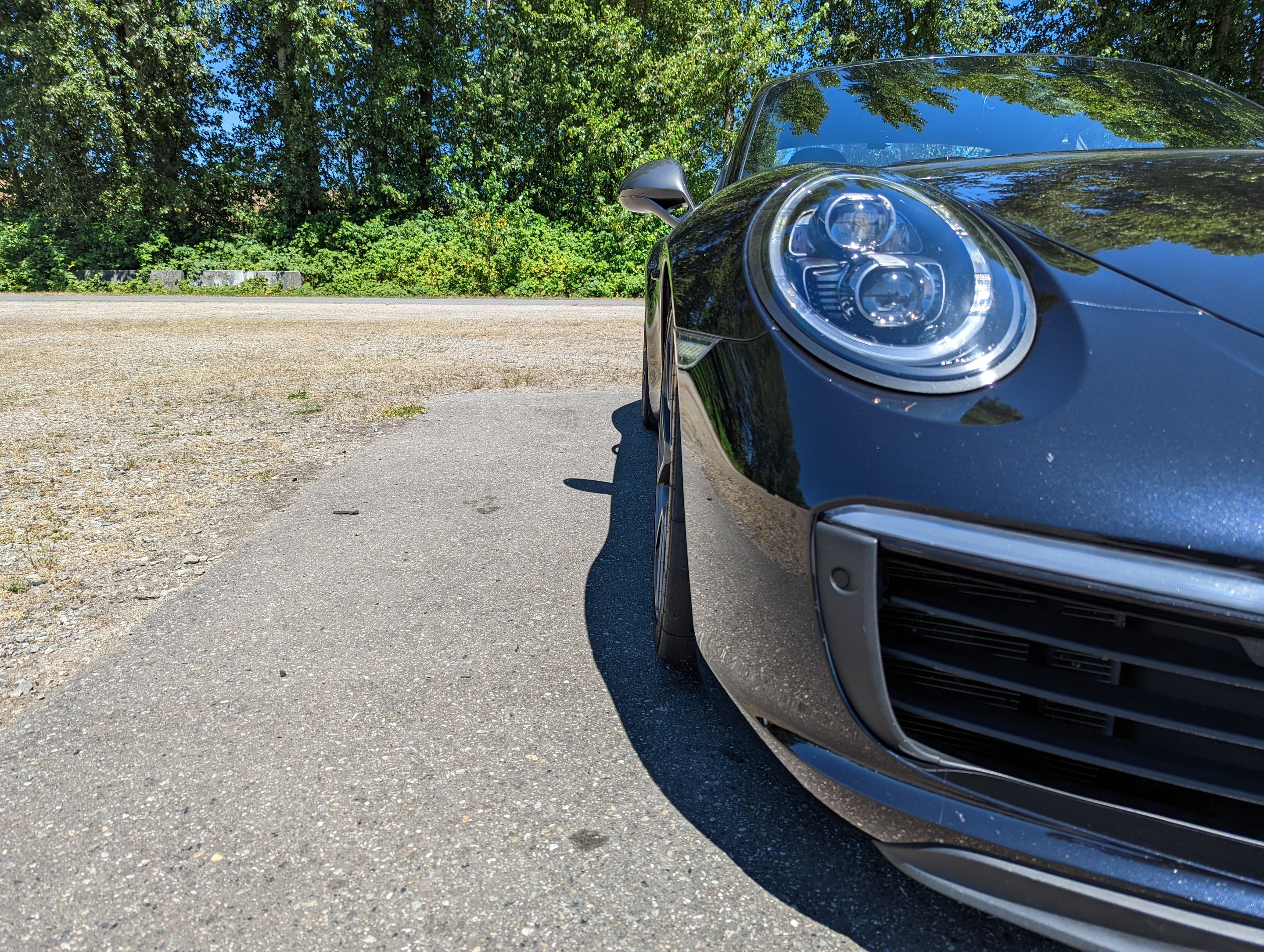 Black Porsche 911 991.2 Carrera T with 19" VS-5RS Apex wheels in Anthracite