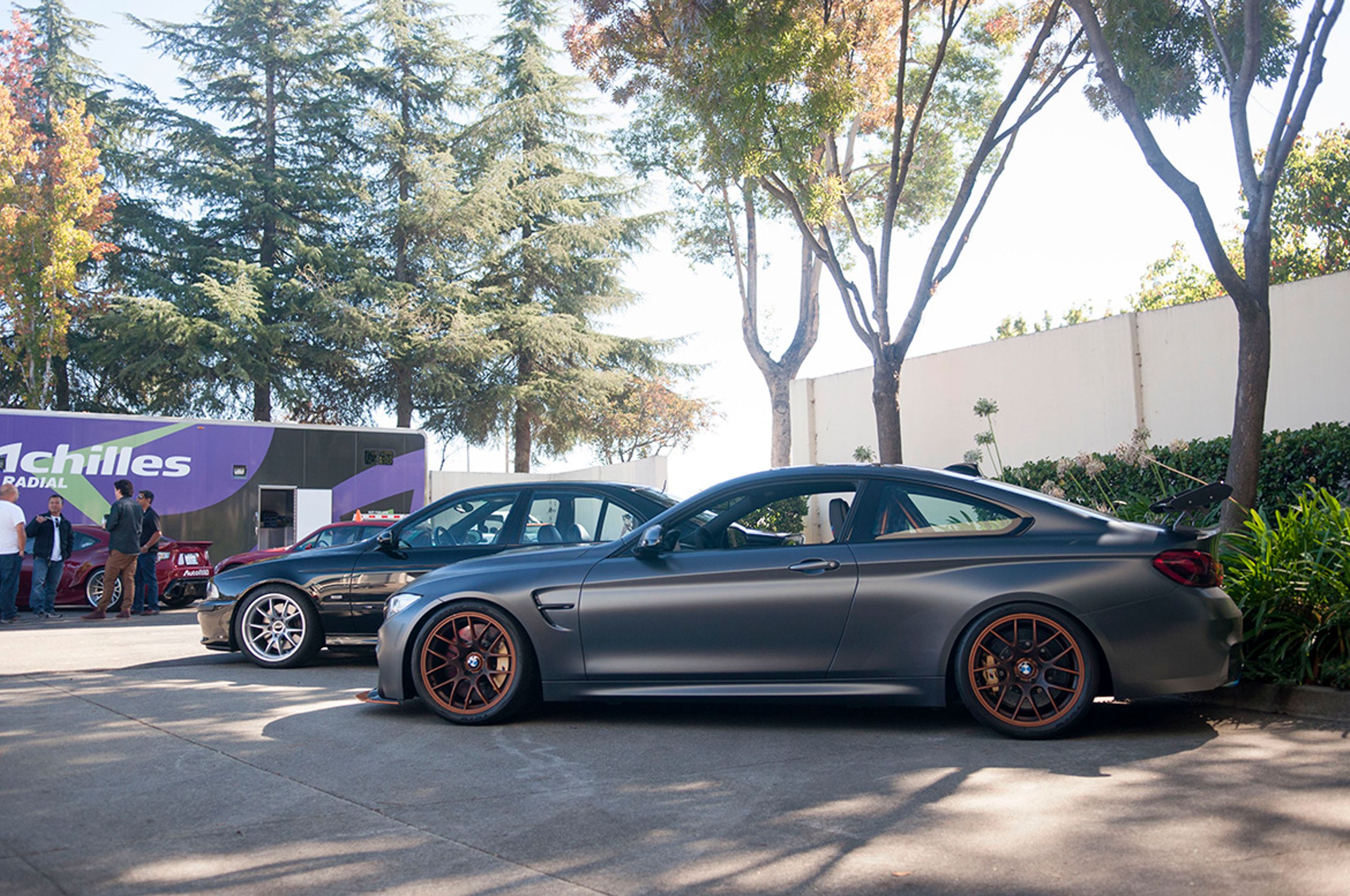 Black Chevrolet 6th Gen Camaro SS with 19" ARC-8 Apex wheels in Satin Black