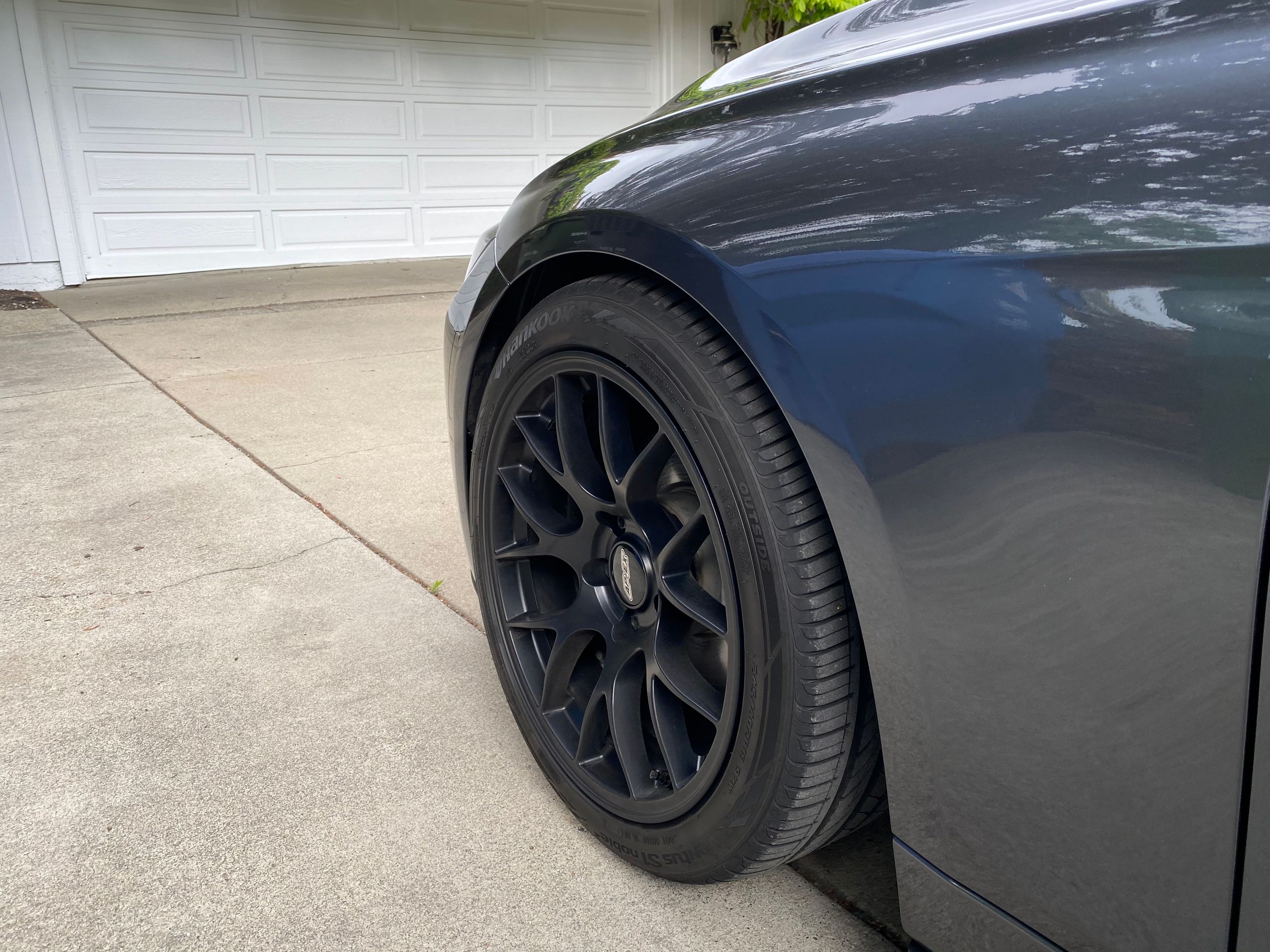 Grey BMW F31 Wagon 3 Series with 18" EC-7 Apex wheels in Satin Black