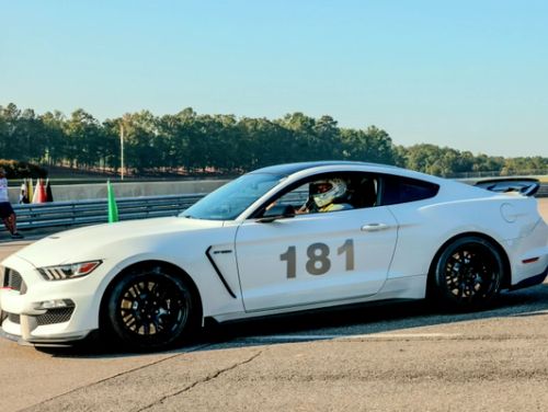 White Ford Mustang - EC-7 in Satin Black