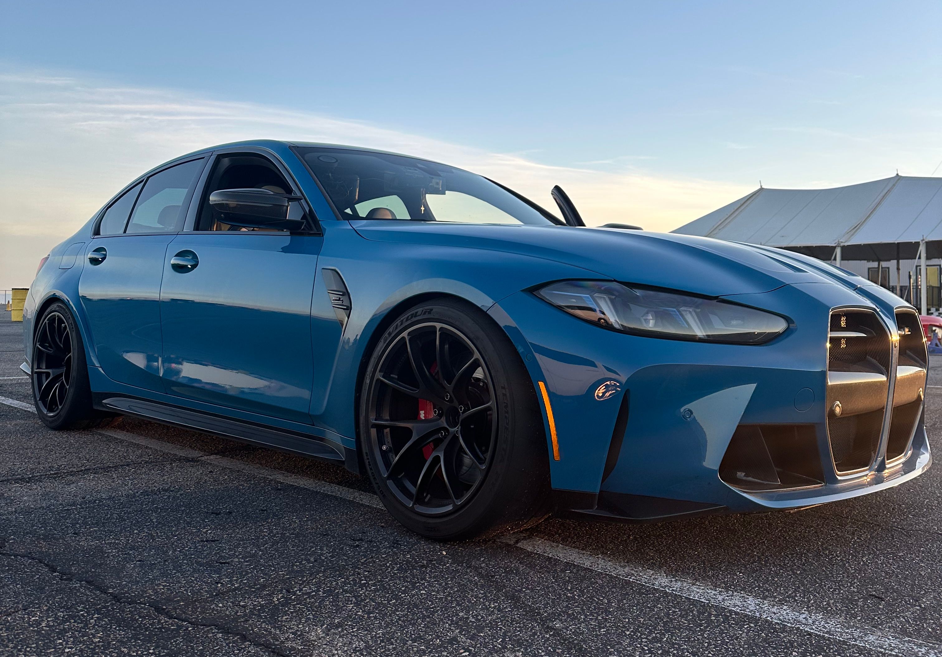 Blue BMW M3 - VS-5RE in Satin Black
