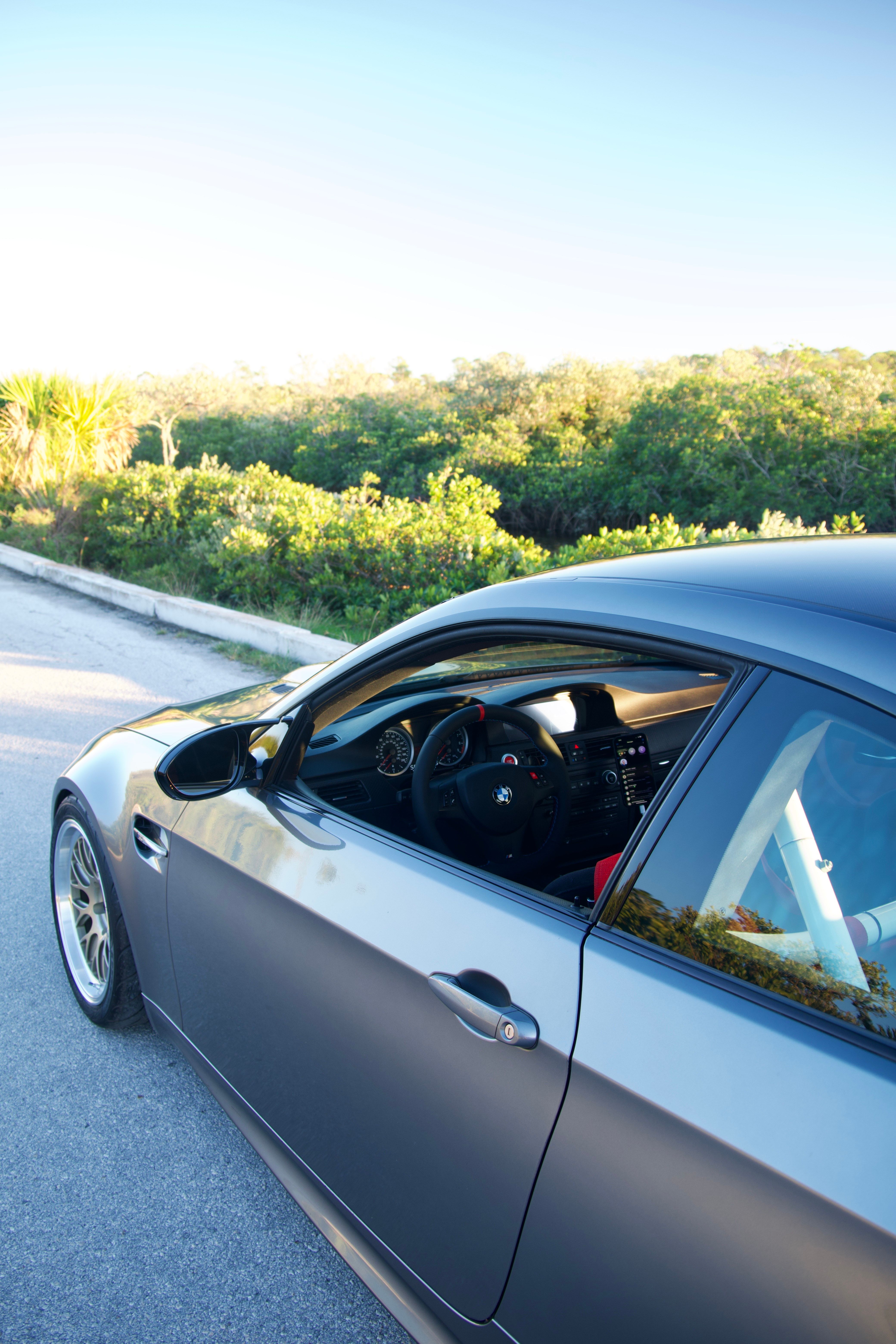 Grey BMW E92 Coupe M3 with 18" ML-10RT Apex wheels in Machined Lip Gloss Motorsport Gold