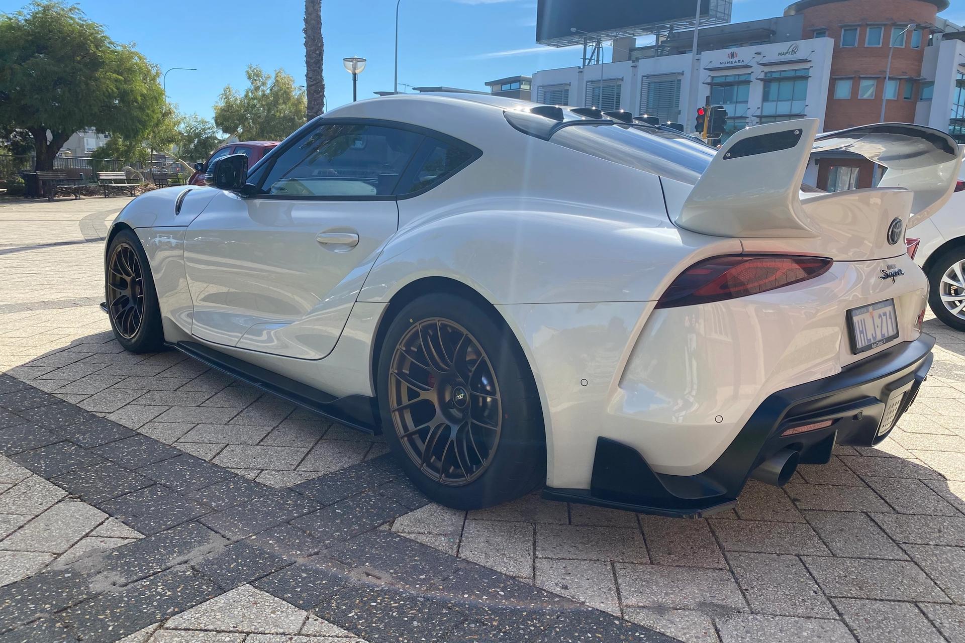 Toyota GR Supra with 18" EC-7RS in Satin Bronze