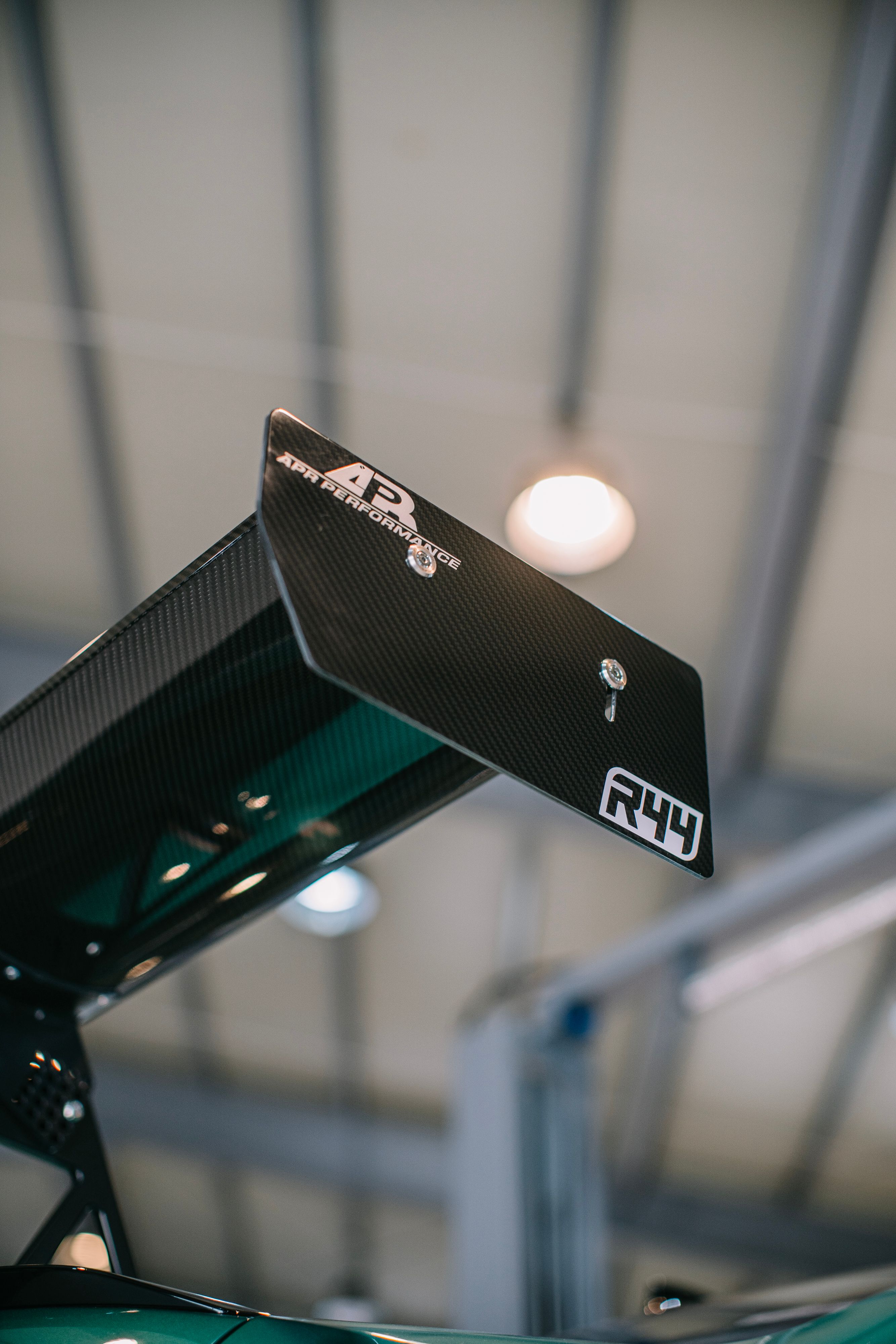 Green BMW G80 M3 with 19" VS-5RS Apex wheels in Brushed Clear