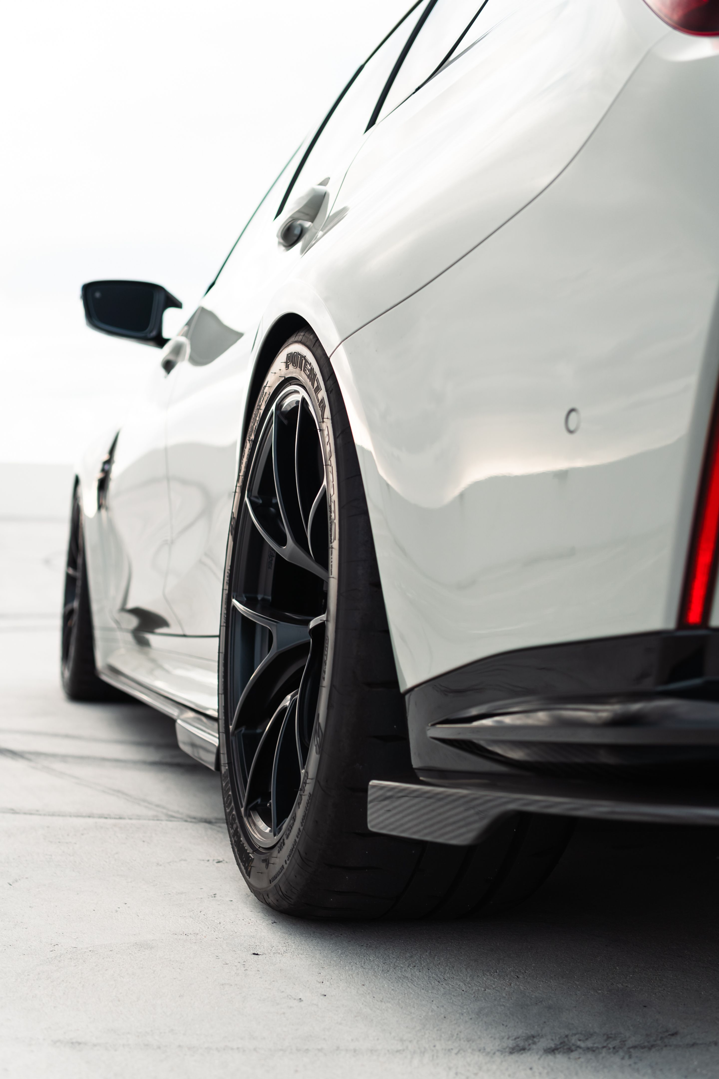 Grey BMW G80 M3 with 19" VS-5RS Apex wheels in Satin Black