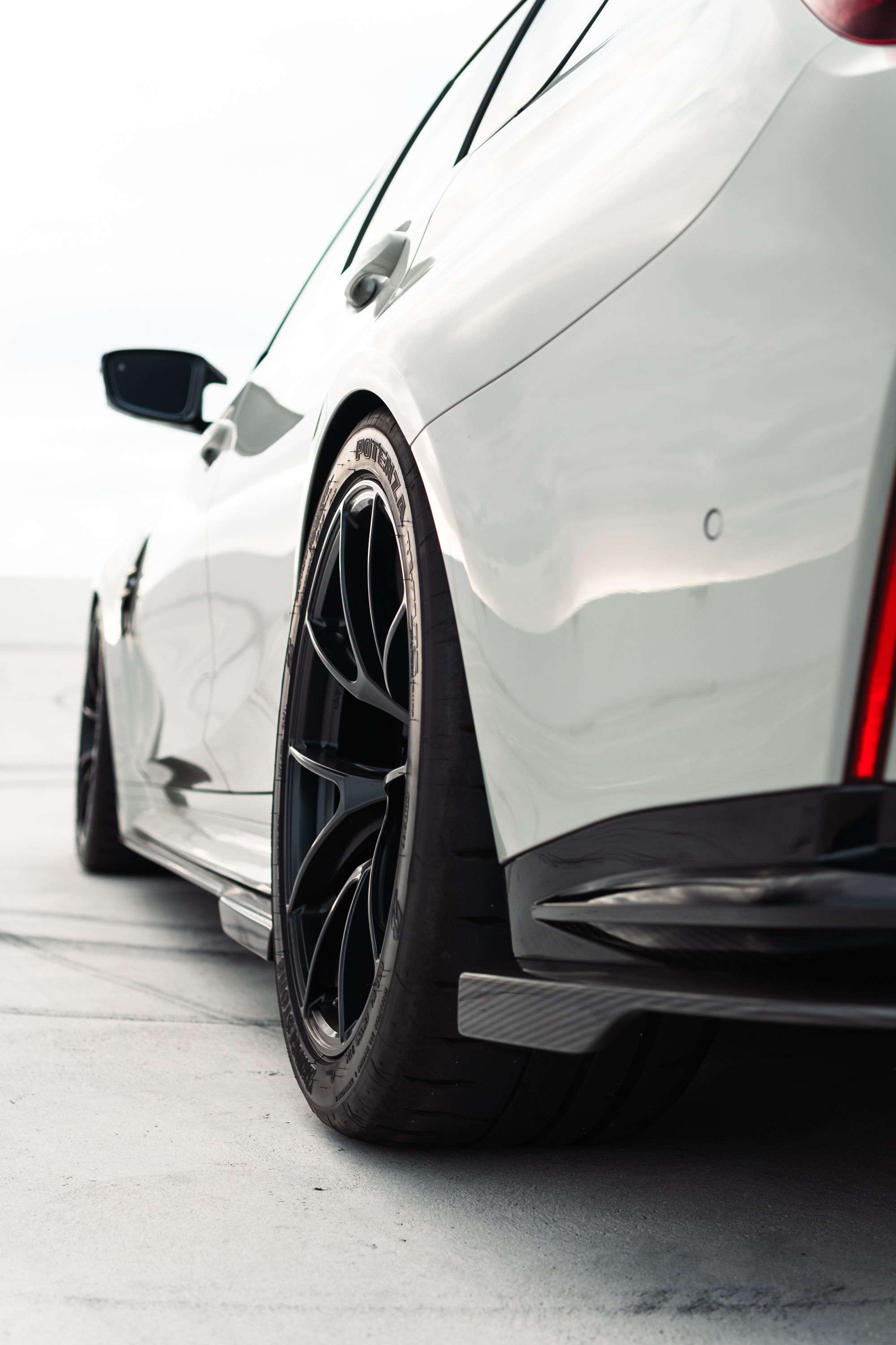 Grey BMW G80 M3 with 19" VS-5RS Apex wheels in Satin Black
