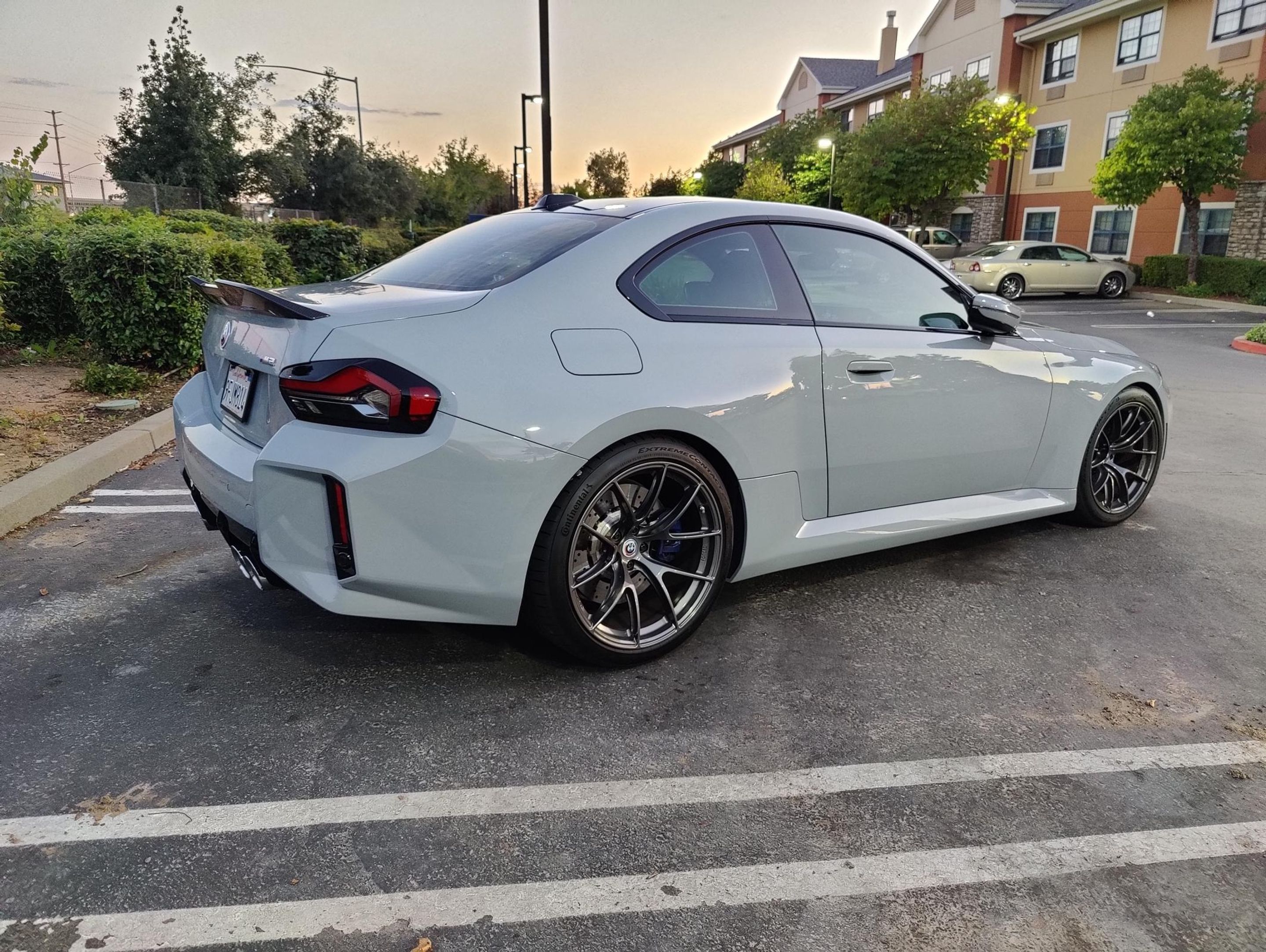 Grey BMW G87 M2 with 19"/20" VS-5RS Apex wheels in Anthracite
