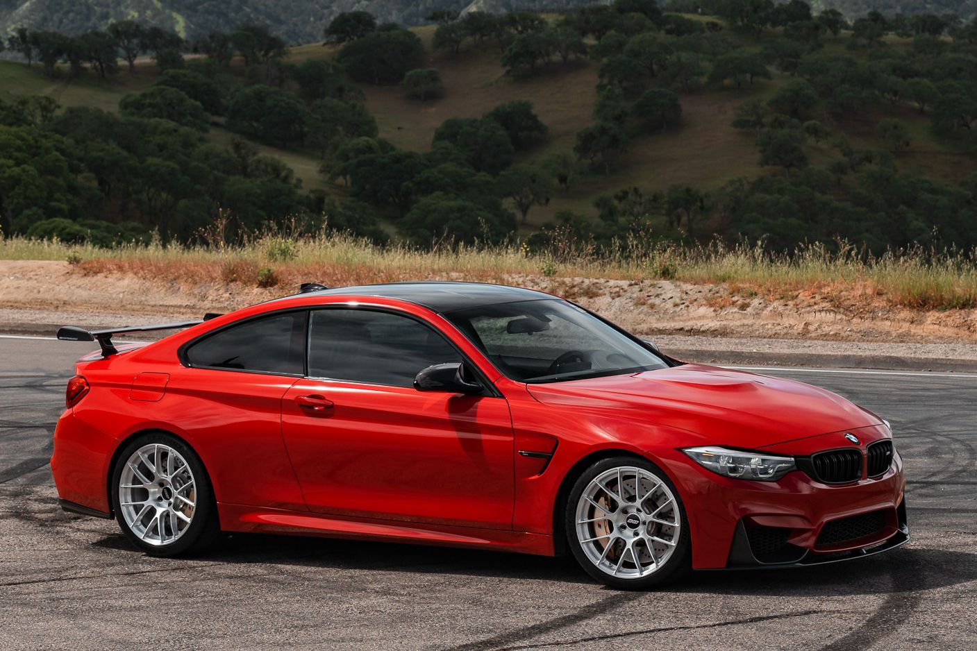 BMW F82 Coupe M4 with 19" EC-7RS in Brushed Clear