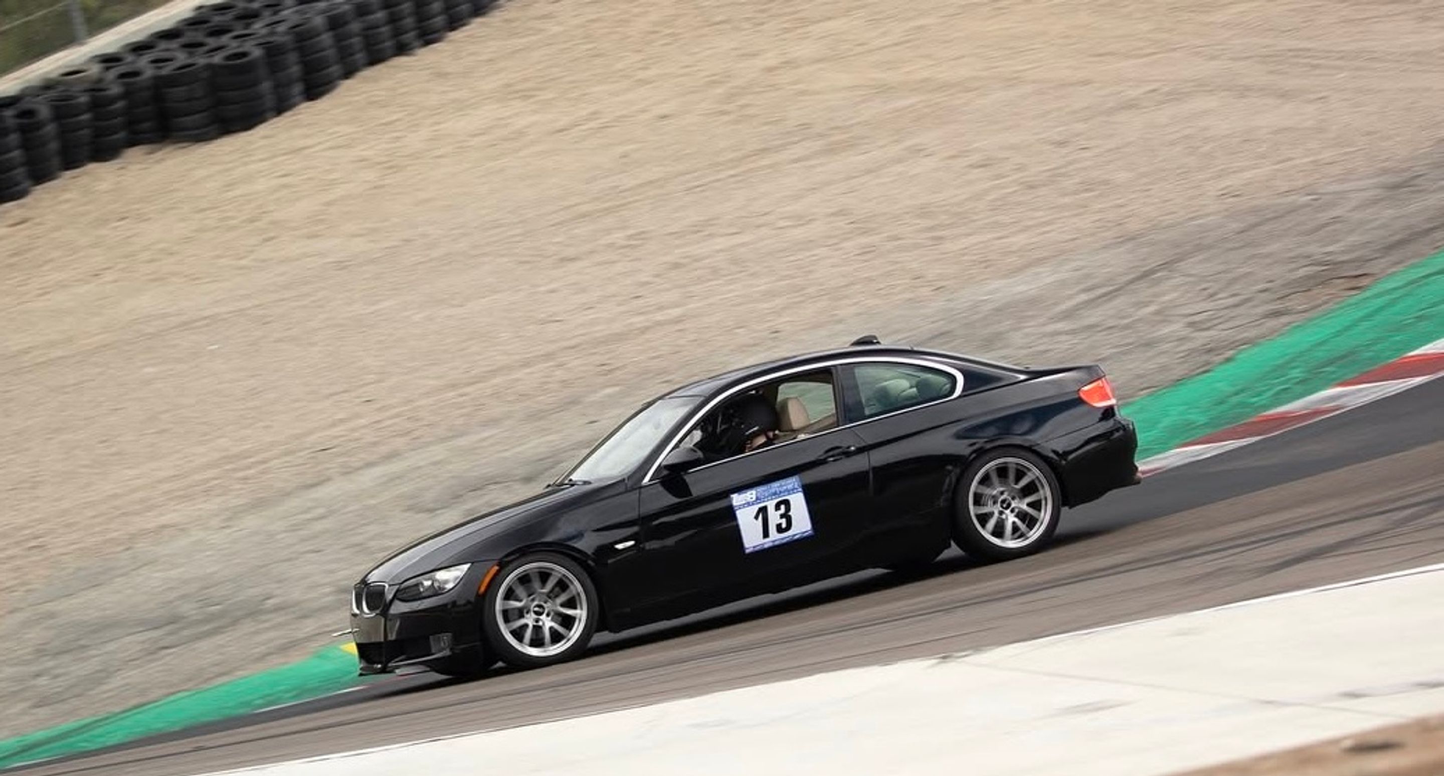 Black BMW E92 Coupe 3 Series with 18" VS-5RS Apex wheels in Brushed Clear