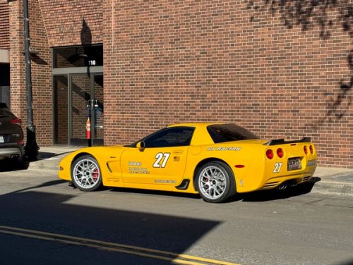 Yellow Chevrolet Corvette - EC-7 in Race Silver