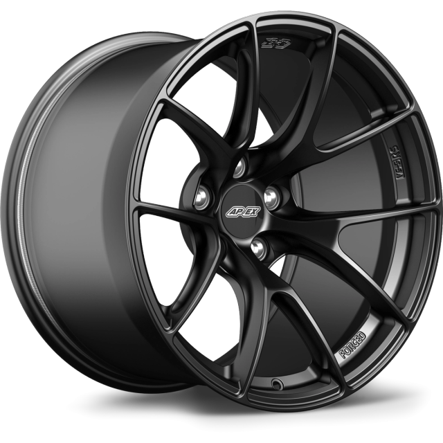 Apex Wheels 18" VS-5RS in Satin Black with Gloss Black center cap