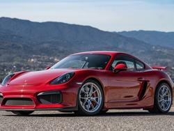 Red Porsche Cayman - VS-5RS in Brushed Clear