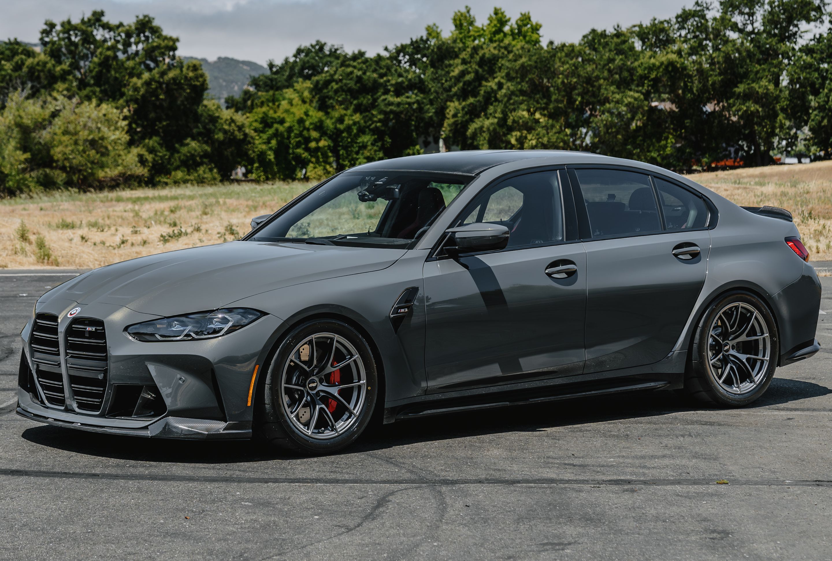 Grey BMW G80 M3 with 18" VS-5RS Apex wheels in Anthracite