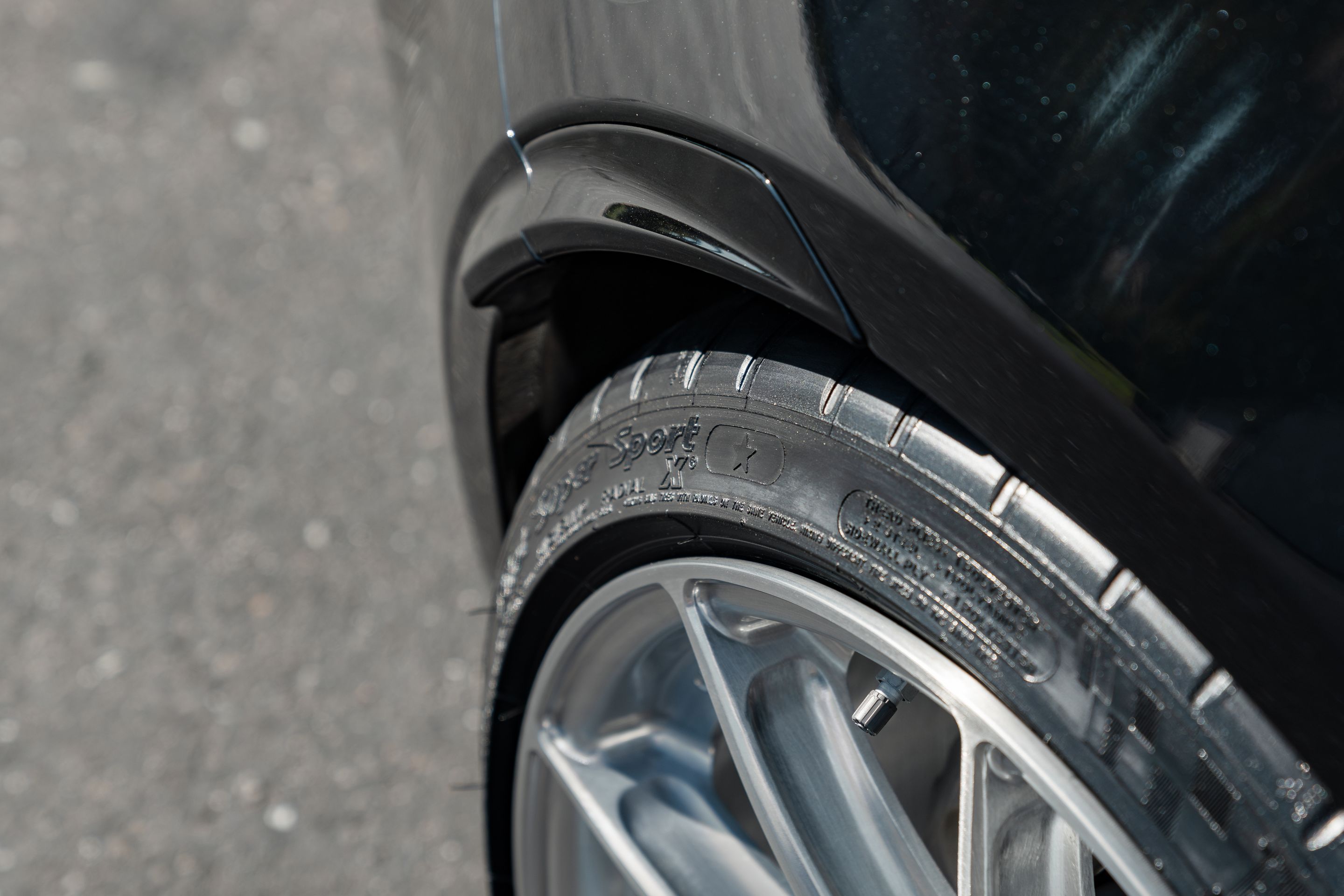Black Subaru ZD8 / Gen 2 BRZ with 18" SM-10RS Apex wheels in Brushed Clear