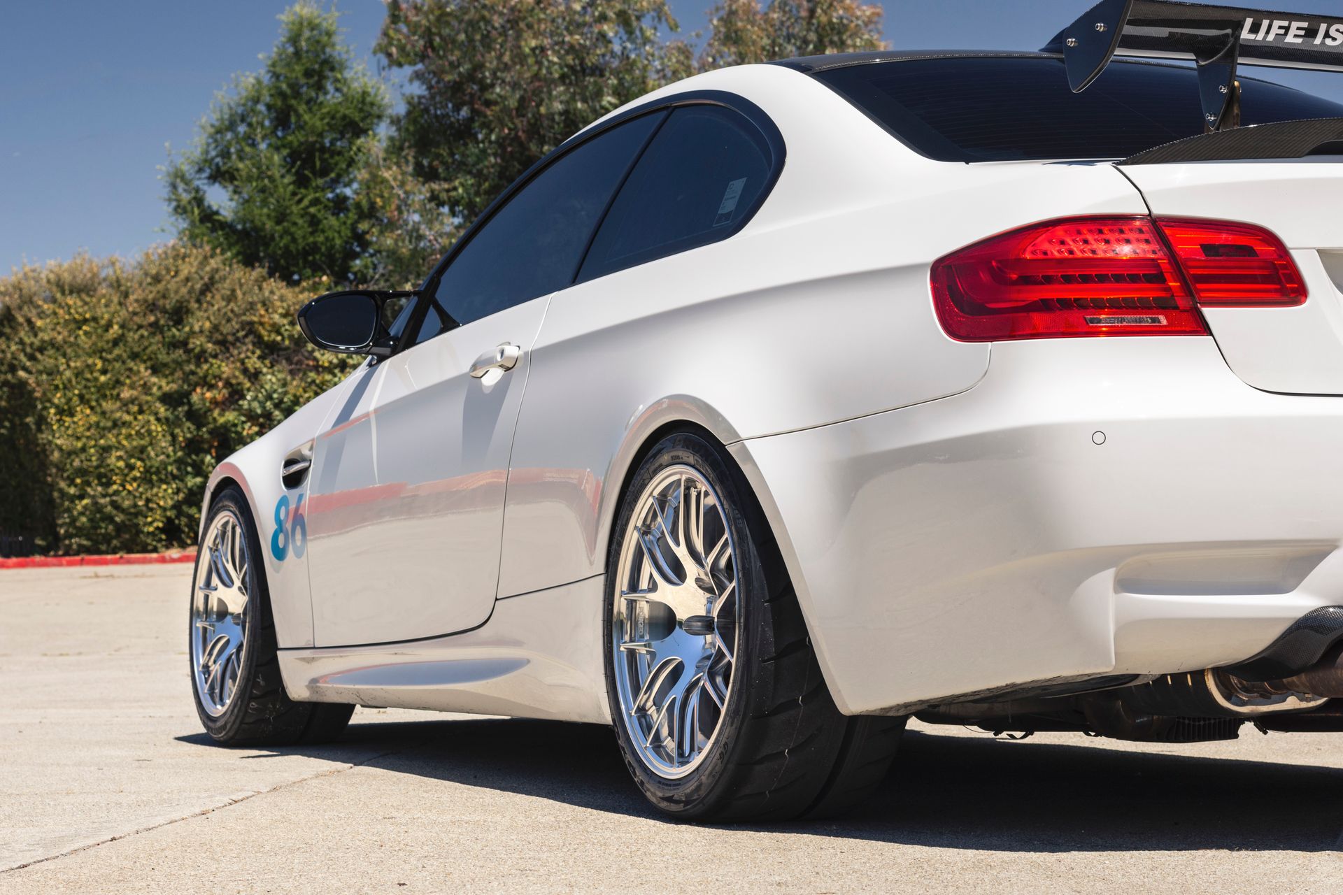 Black 7r Rims BMW E92 M3 With EC-7R Forged Wheels