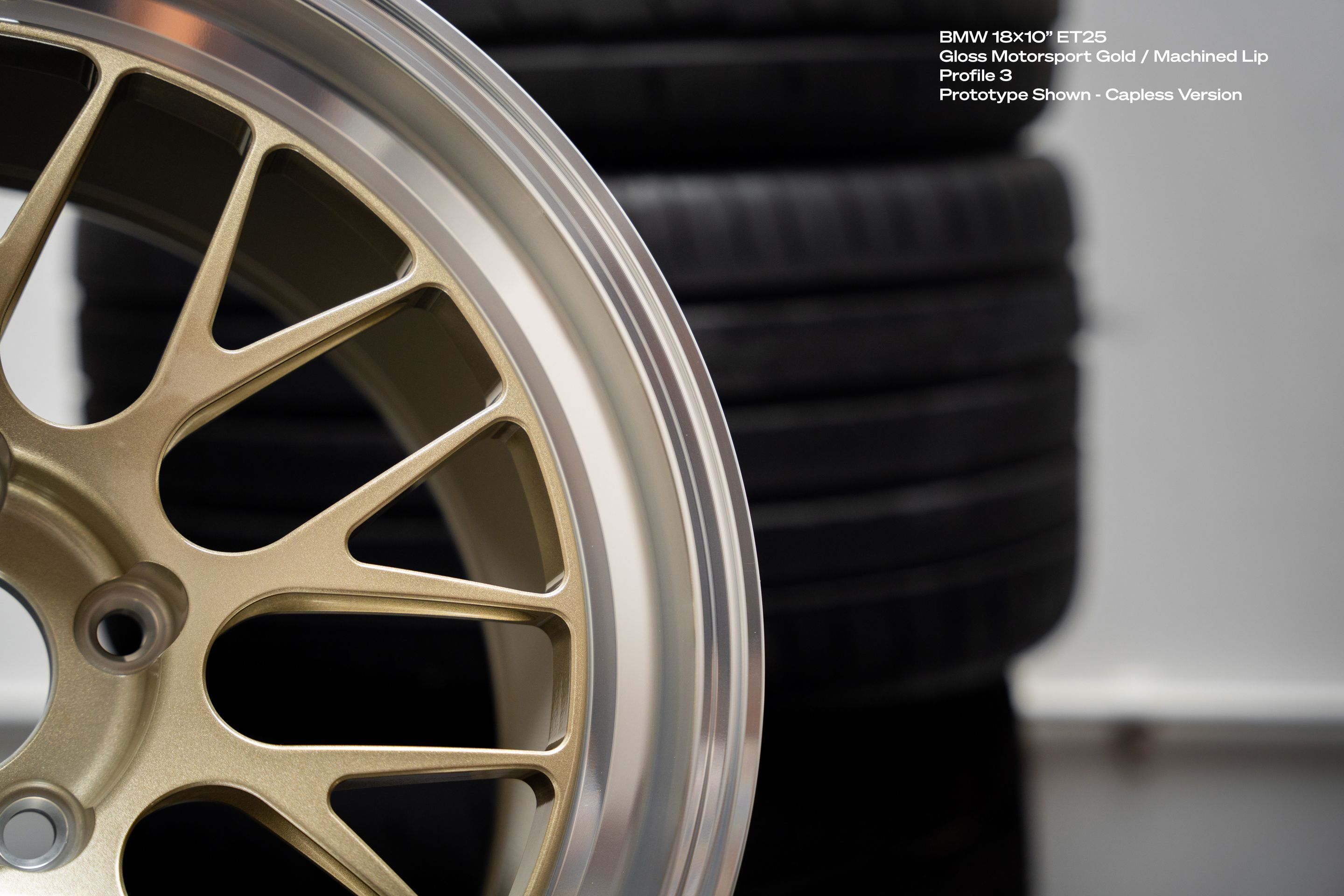 White BMW E92 Coupe M3 with 18" ML-10RT Apex wheels in Motorsport Gold