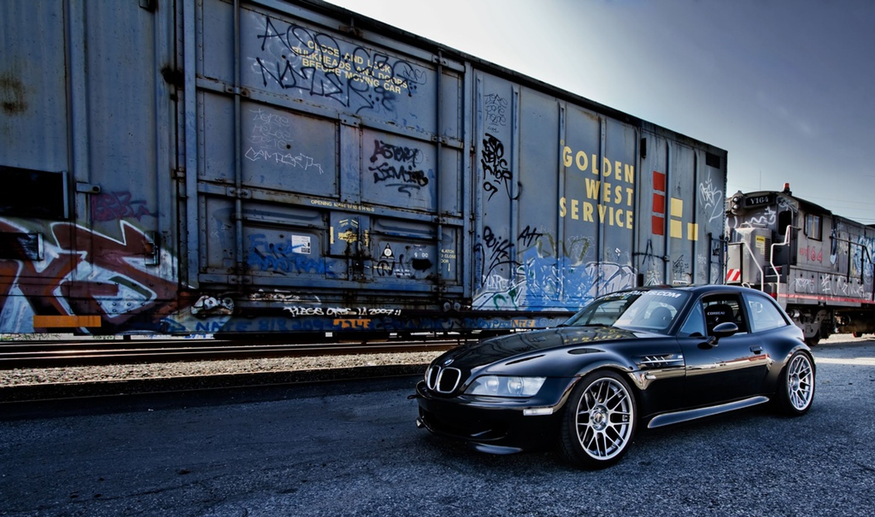 Black BMW E36/8 Coupe Z3 M with 18" ARC-8 Apex wheels in Hyper Black