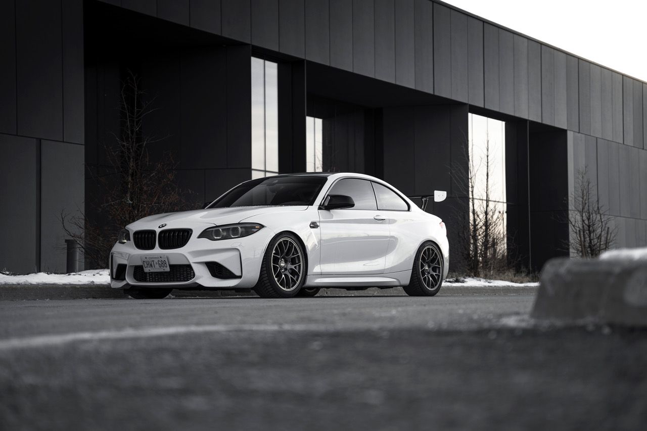 White BMW M2 - EC-7 in Anthracite