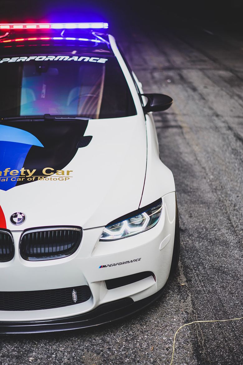 White BMW E90 Sedan M3 with 18" EC-7 Apex wheels in Race Silver