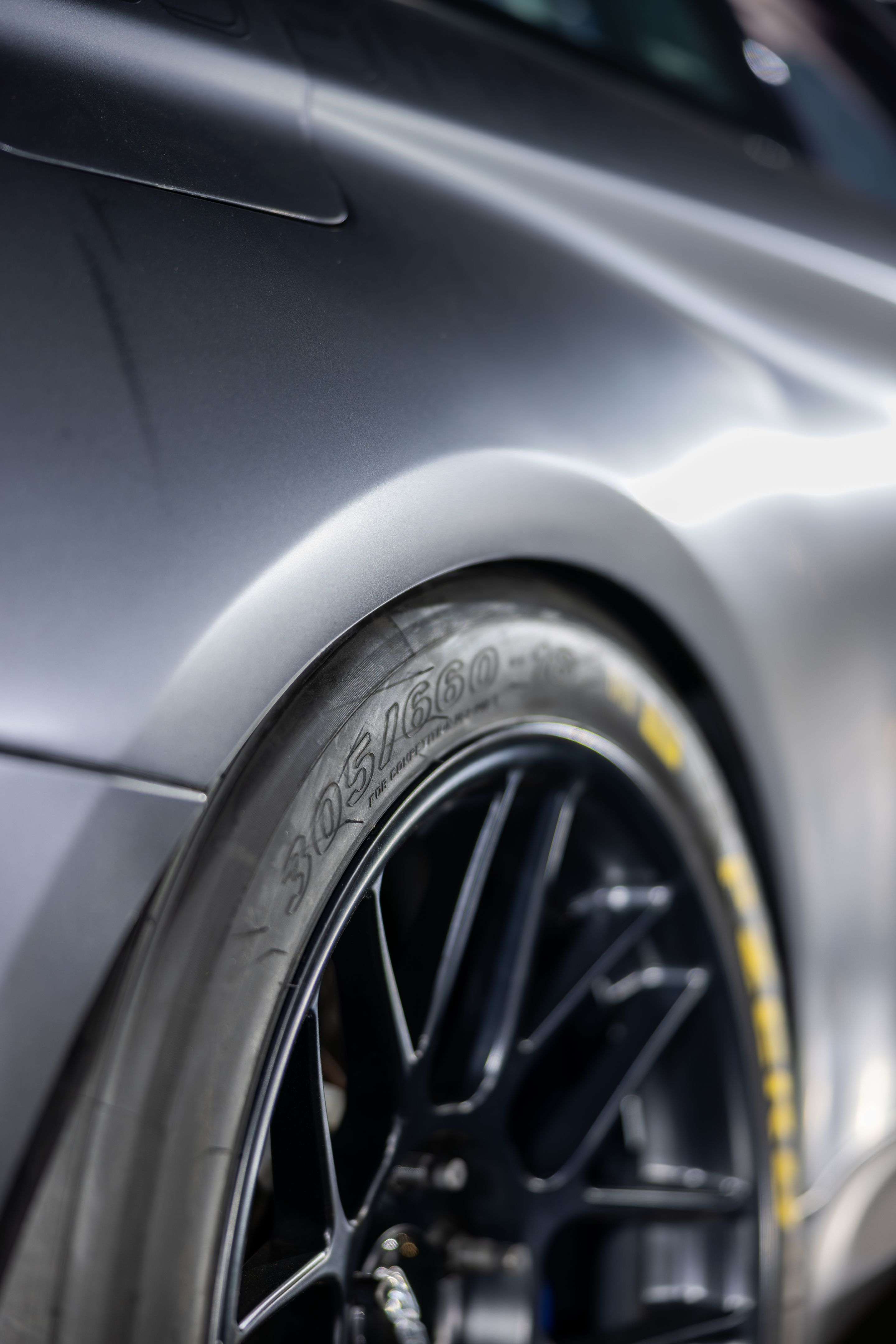 Grey BMW F82 Coupe M4 with 18" ARC-8 Apex wheels in Satin Black