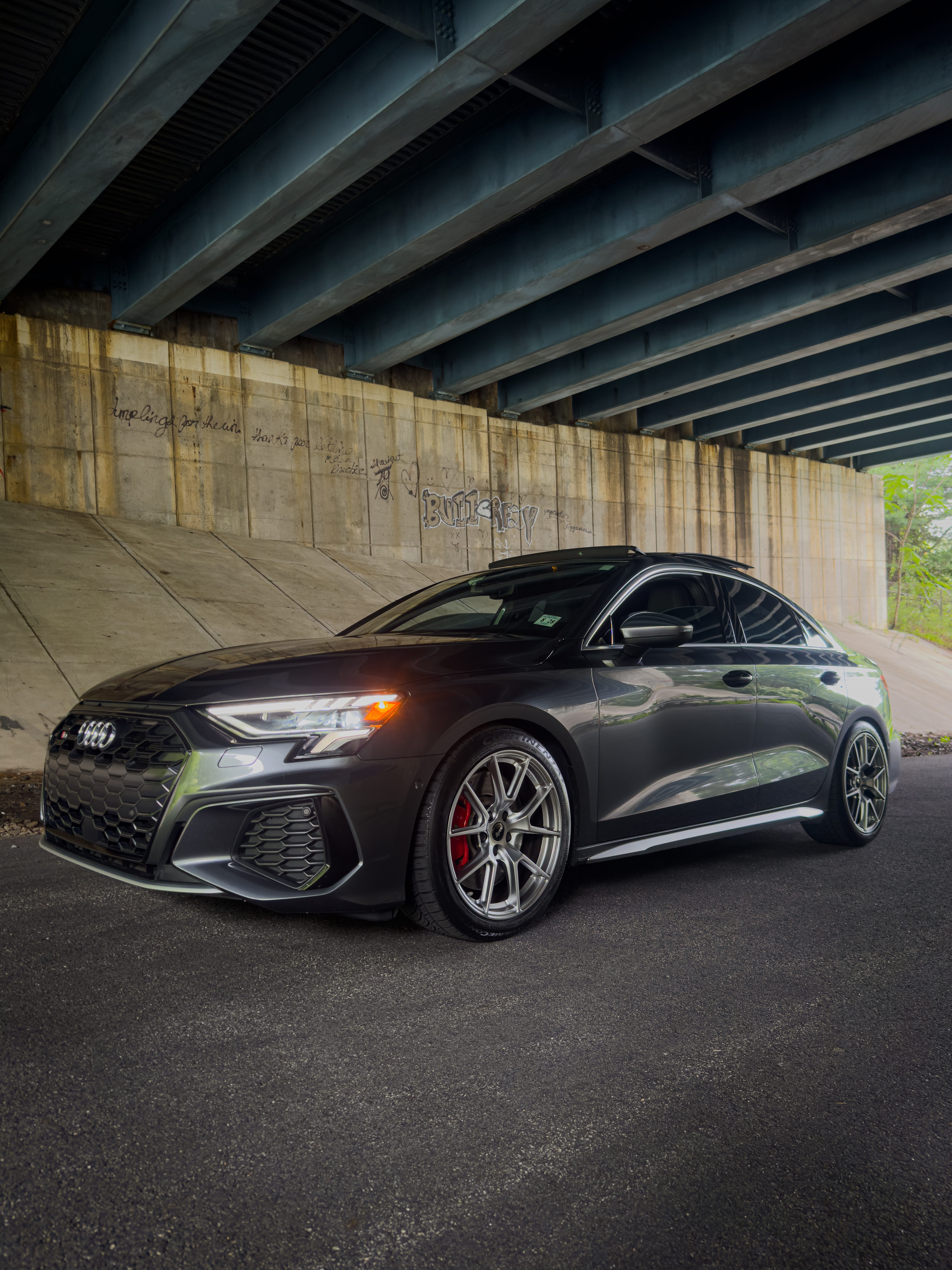 Grey Audi S3 - VS-5 in Hyper Black