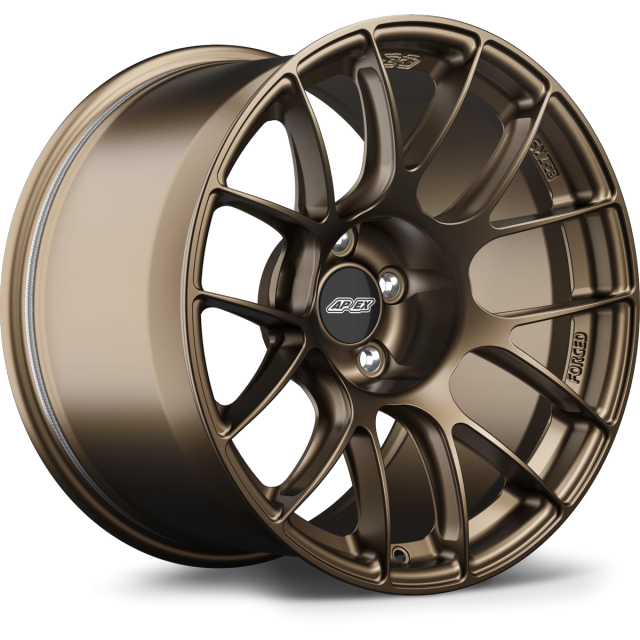 Apex Wheels 18" EC-7RS in Satin Bronze with Gloss Black center cap