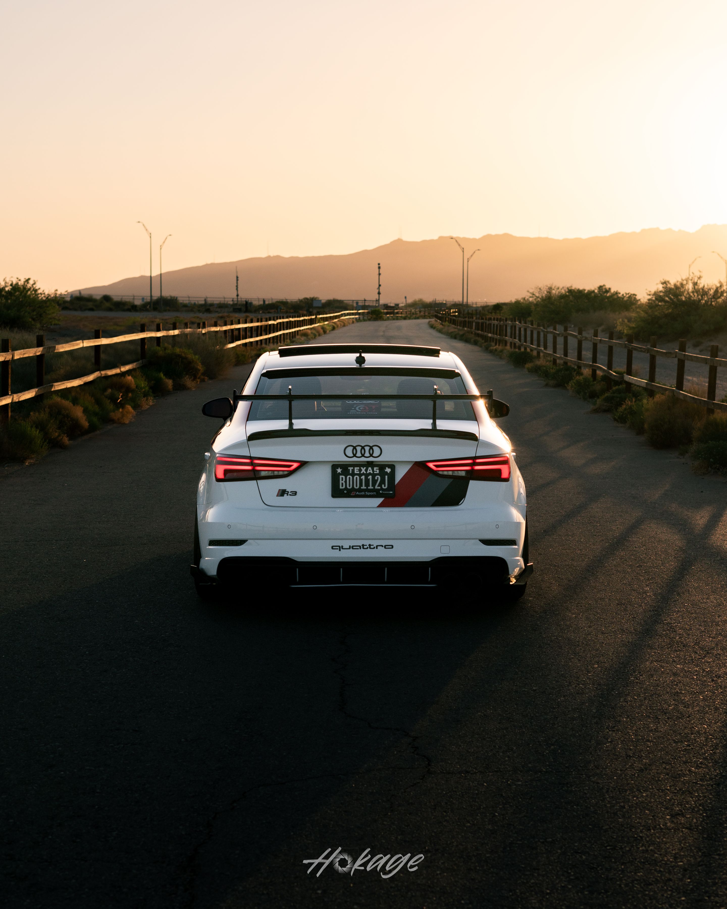 Race Livery Audi 8V A3 with 18" ML-10RT Apex wheels in Machined Lip Gloss Motorsport Gold