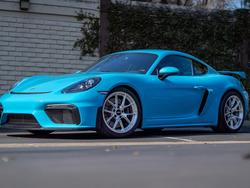 Blue Porsche Cayman - VS-5RS in Brushed Clear