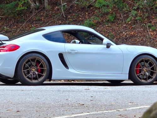 White Porsche Cayman - VS-5RS in Satin Bronze