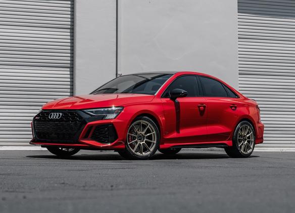 Audi 8Y RS 3 with 18" SM-10RS in Motorsport Gold