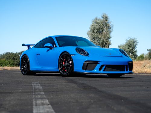 Blue Porsche 911 - VS-5RE in Satin Black