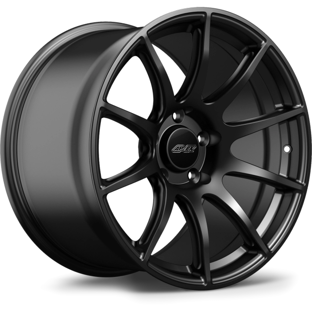 Apex Wheels 18" SM-10 in Satin Black with Gloss Black center cap