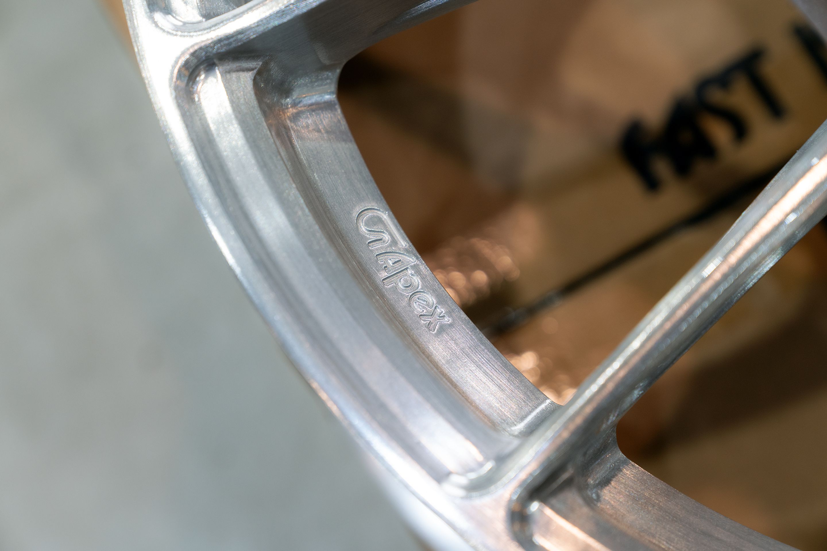 Silver Toyota GR86 with 17" VS-5RS Apex wheels in Brushed Clear