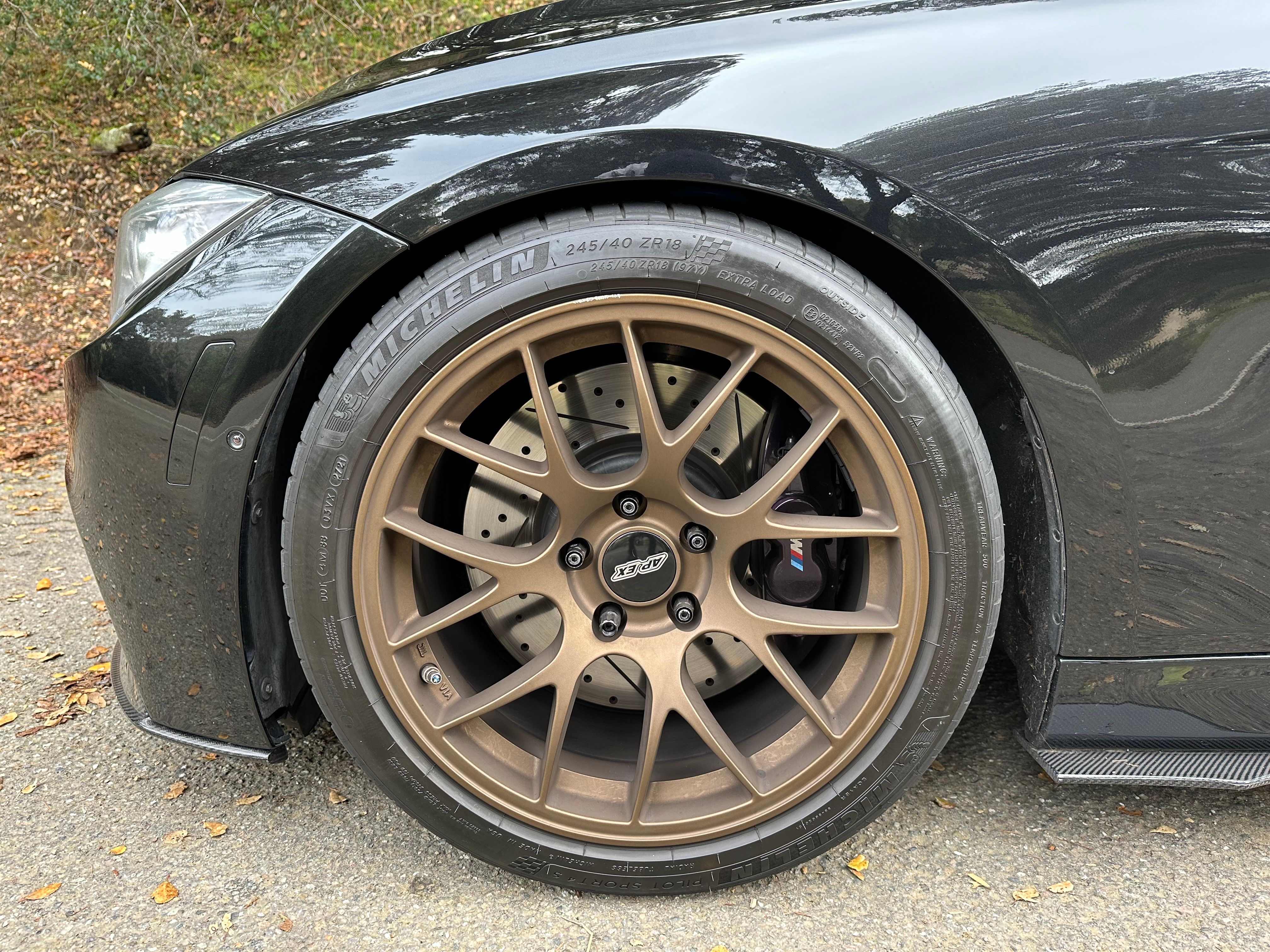 BMW F30 Sedan 3 Series with 18" EC-7 Wheels in Satin Bronze