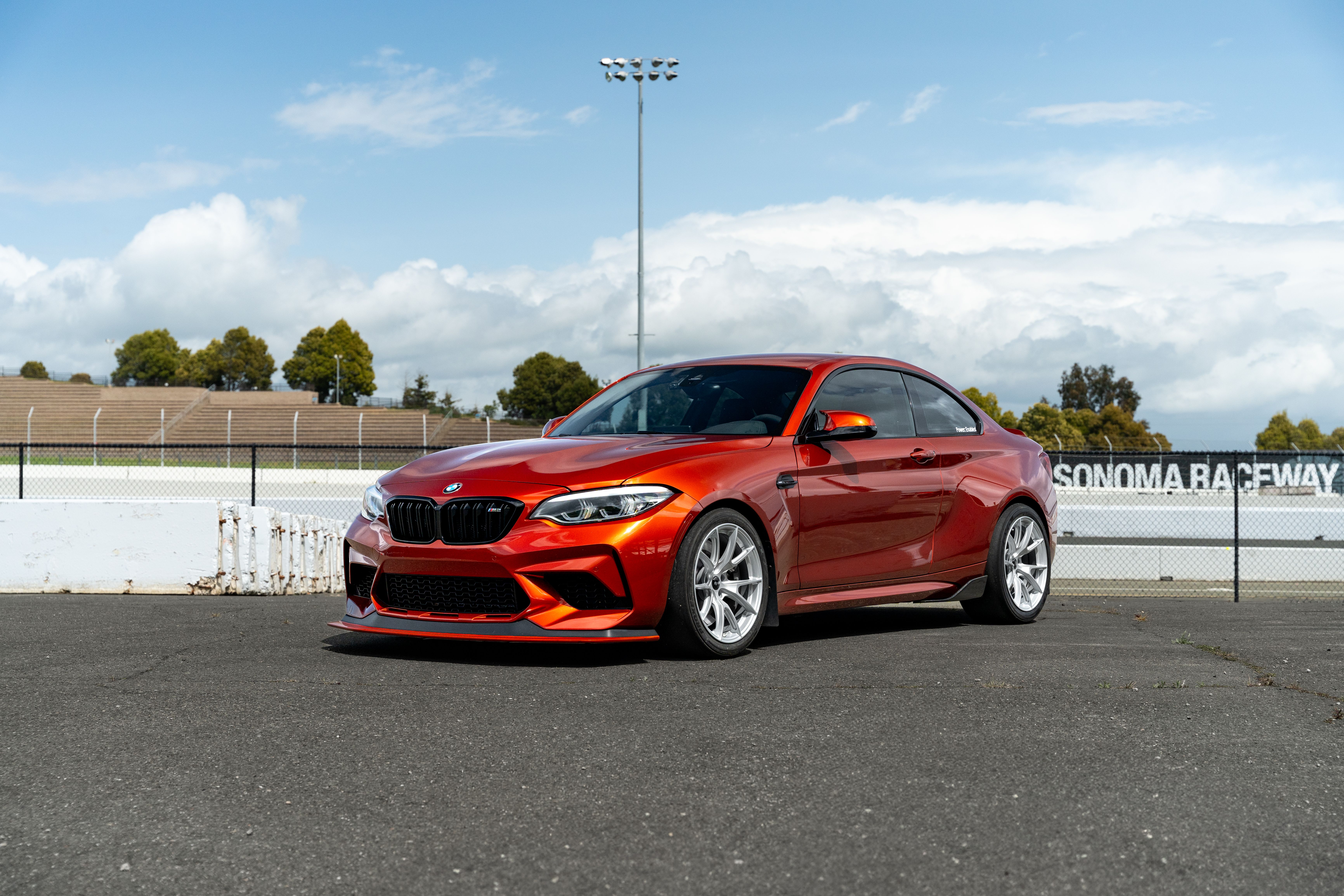 Orange BMW M2 - VS-5 in Race Silver