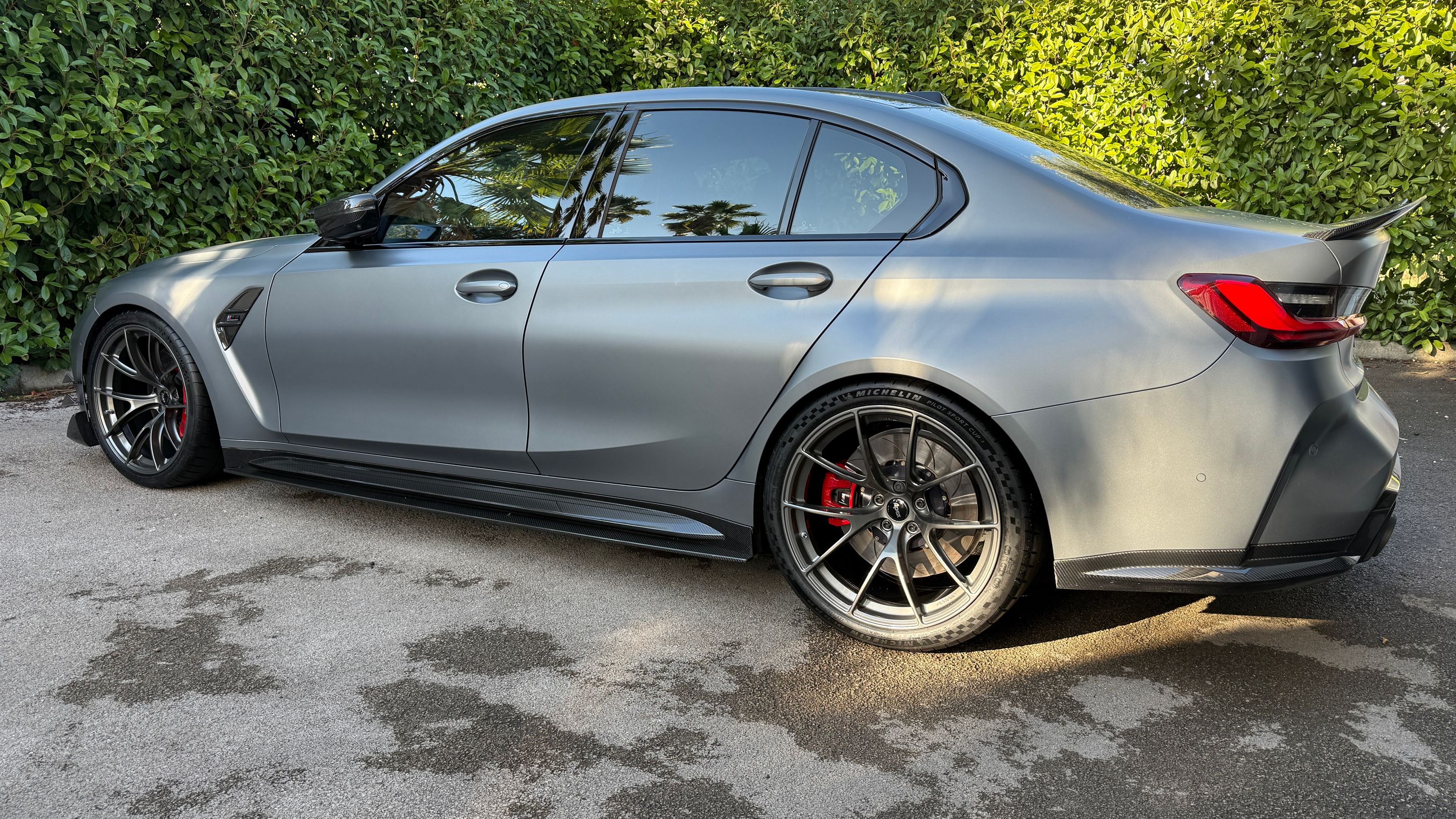 Grey BMW G80 M3 with 20" VS-5RS Apex wheels in Anthracite