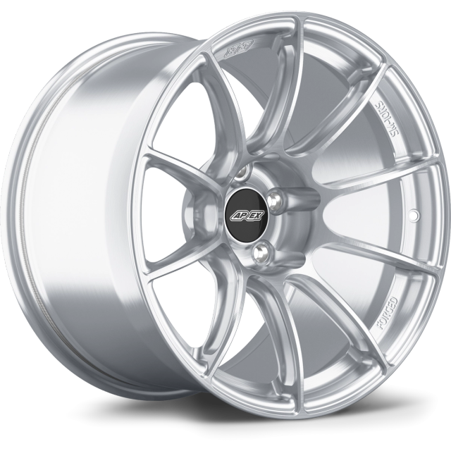 APEX Wheels 18" SM-10RS in Brushed Clear with Gloss Black center cap