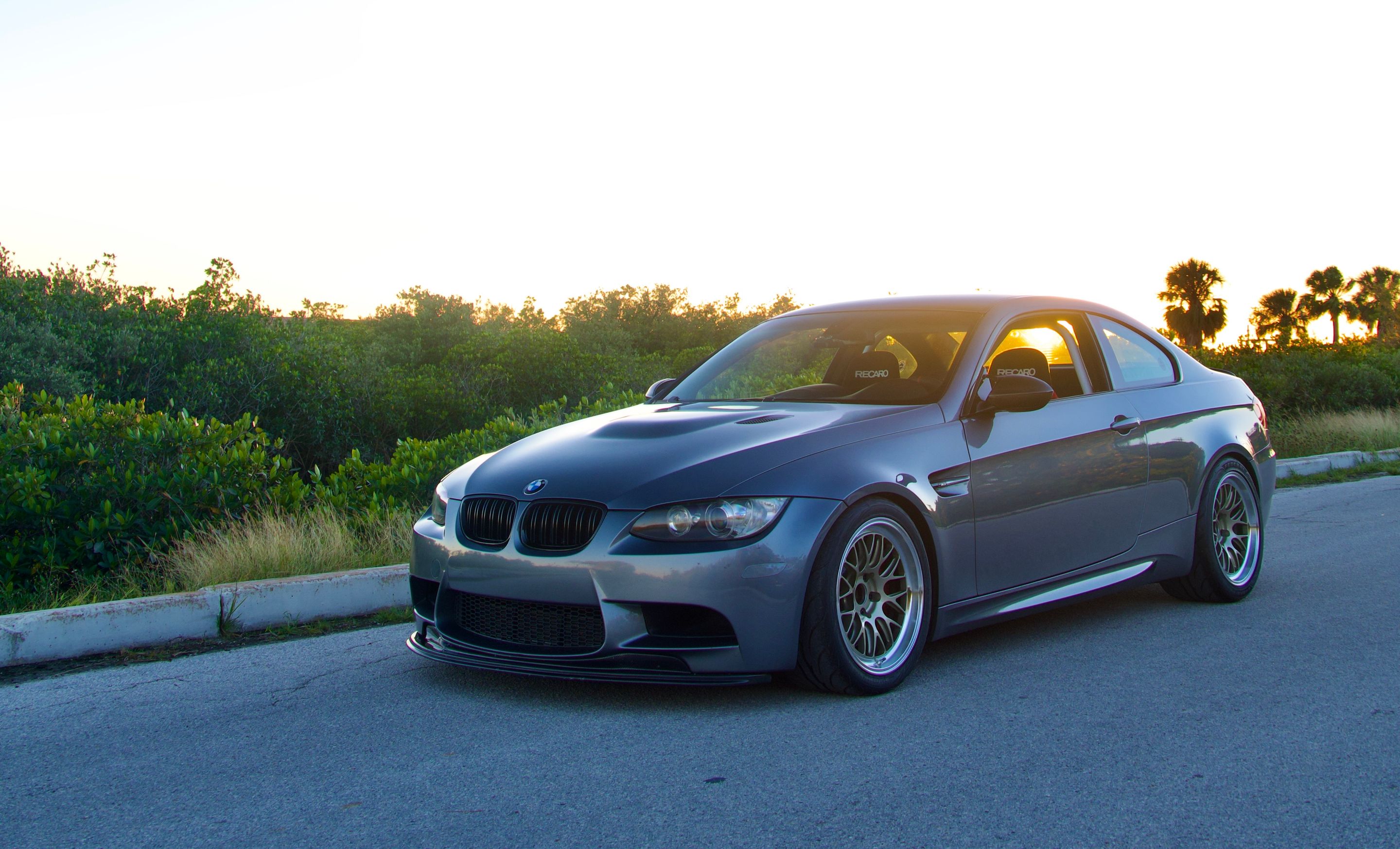 Grey BMW E92 Coupe M3 with 18" ML-10RT Apex wheels in Machined Lip Gloss Motorsport Gold