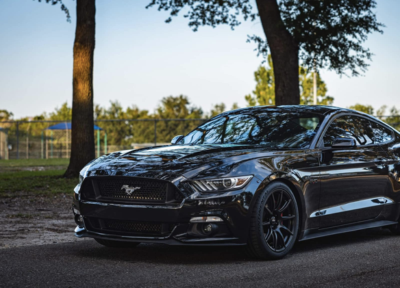 Ford S550 Mustang GT with 19" SM-10 in Satin Black