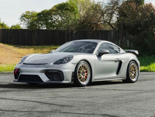 Silver Porsche Cayman - ML-7RT in Machined Lip Gloss Motorsport Gold