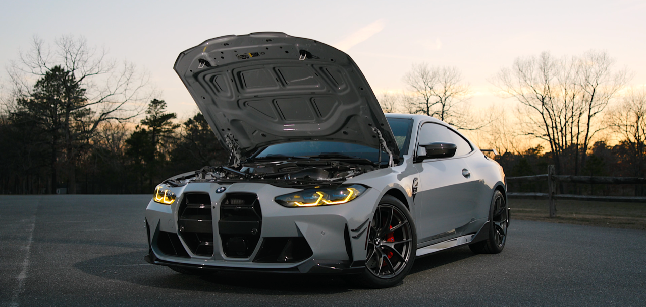 Grey BMW G82 Coupe M4 with 19" VS-5RS Apex wheels in Anthracite