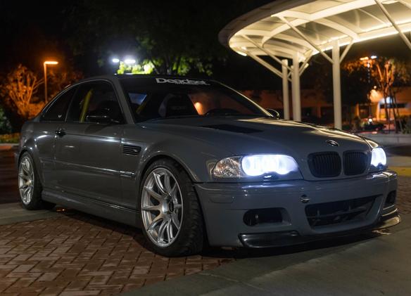 BMW E46 M3 with 18" SM-10 in Race Silver